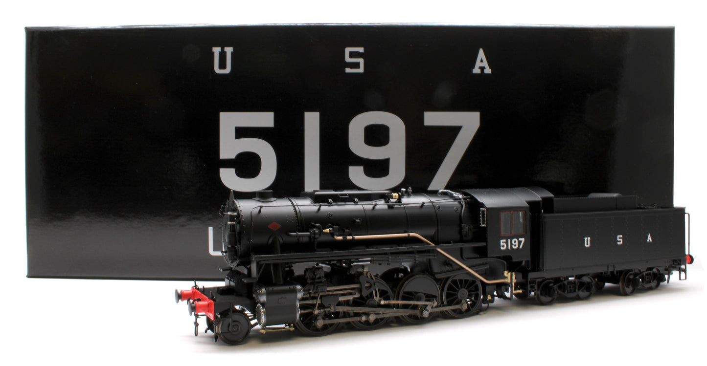 926010 USATC S160 2-8-0 Black with U.S.A on Tender No.5197 (as Preserved) Steam Locomotive