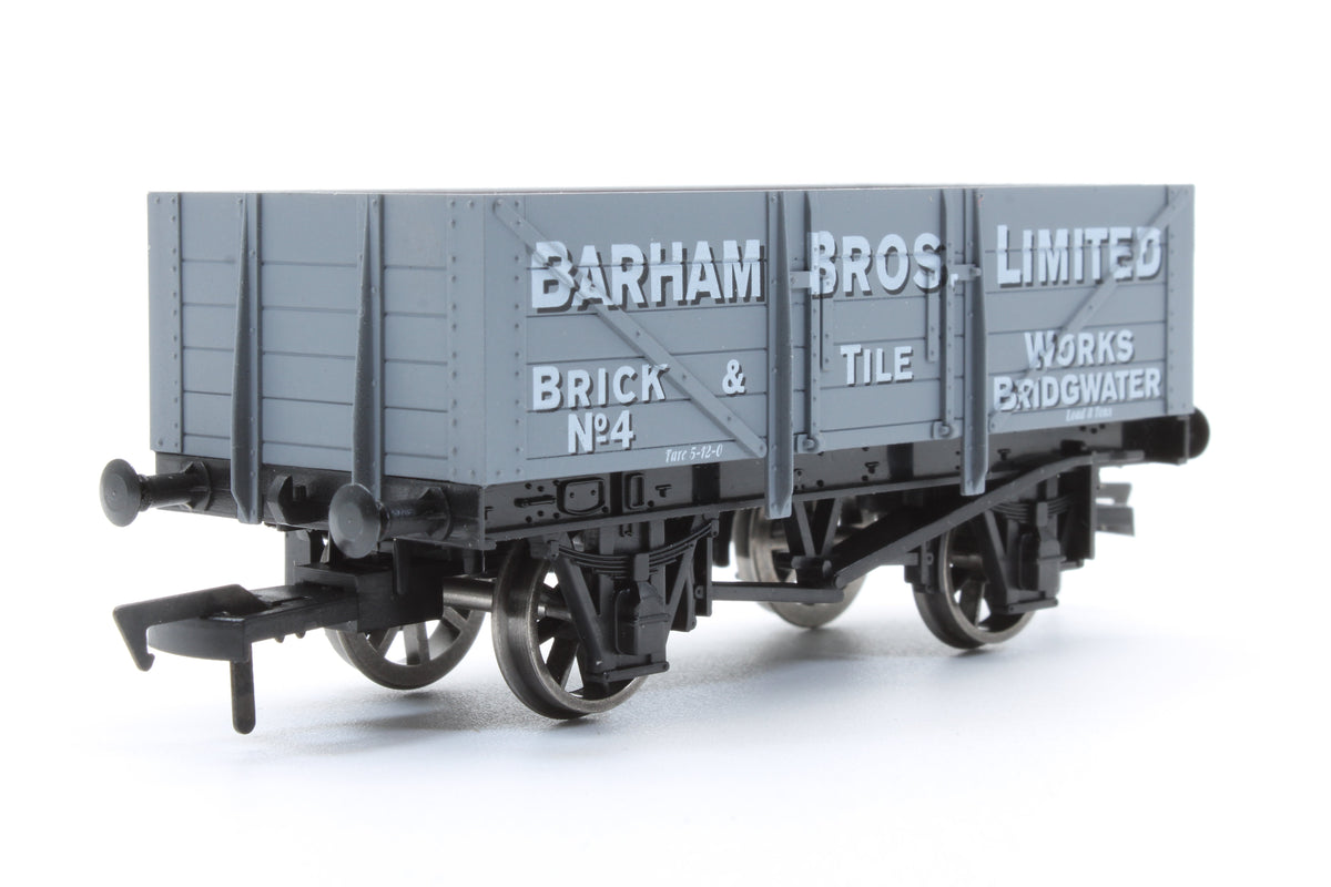 4F-BARHAM-4 Pre-Owned 'Barham Bros Limited' 5 Plank Wagon No.4 (With Load) - Limited Edition