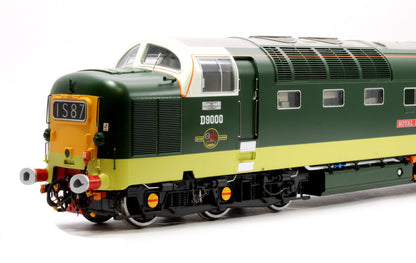 Pre-Owned Class 55 Deltic BR Green D9000 'Royal Scots Grey' (Small Yellow Panels/HI Headlights) Diesel Locomotive