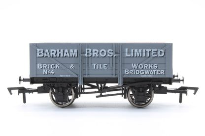 4F-BARHAM-4 Pre-Owned 'Barham Bros Limited' 5 Plank Wagon No.4 (With Load) - Limited Edition