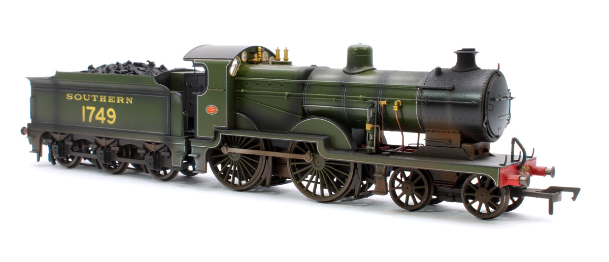 Highly Detailed Deluxe Weathered SECR Maunsell D1 Class Southern SR Maunsell Olive Green 4-4-0 Steam Locomotive No.1749