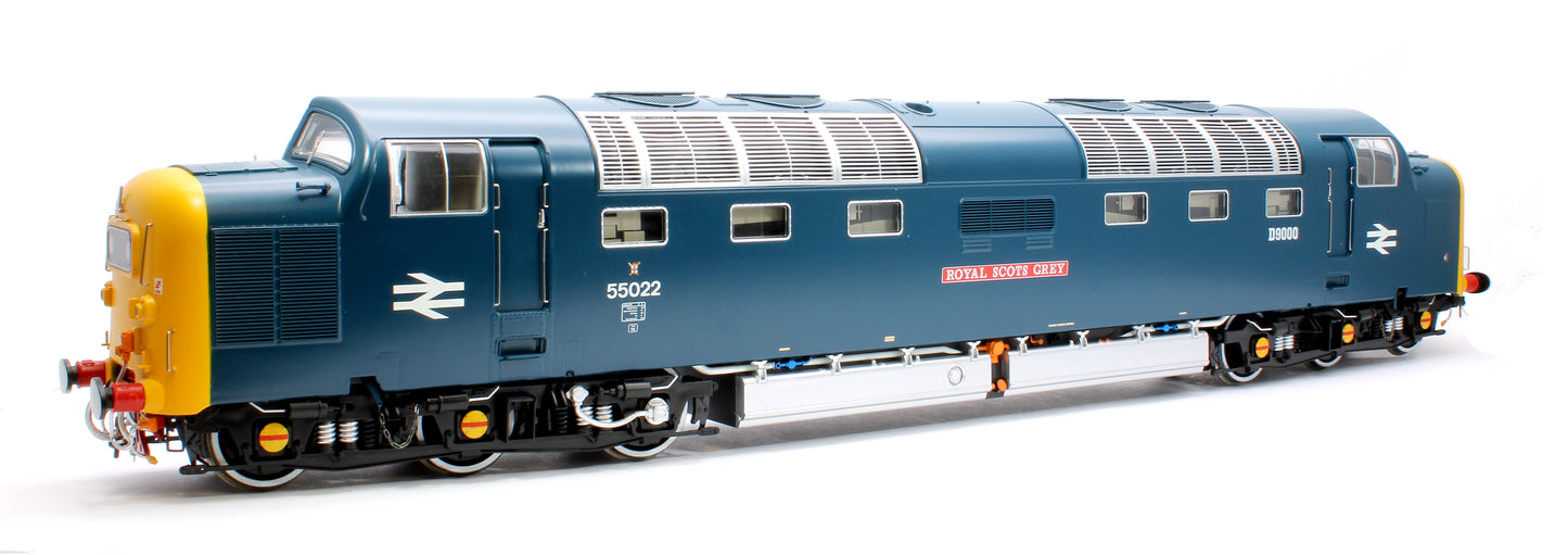 Class 55 Deltic BR Railtour Blue 55022/D9000 'Royal Scots Grey' (Domino Headcodes) Diesel Locomotive