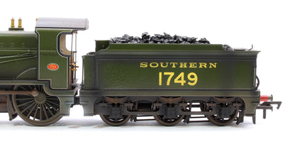 Highly Detailed Deluxe Weathered SECR Maunsell D1 Class Southern SR Maunsell Olive Green 4-4-0 Steam Locomotive No.1749