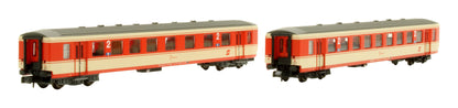 Pre-Owned HN4374 ÖBB 'Jaffa' 2-Unit Set of 2nd Class 'Schlieren' Coaches