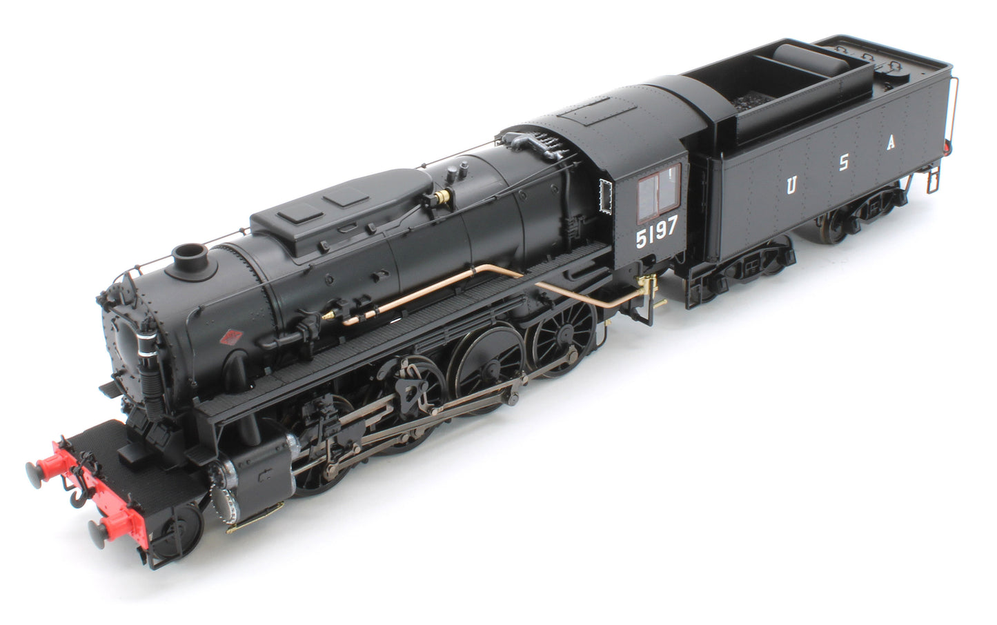 926510 USATC S160 2-8-0 Black with U.S.A on Tender No.5197 (as Preserved) Steam Locomotive - DCC Sound