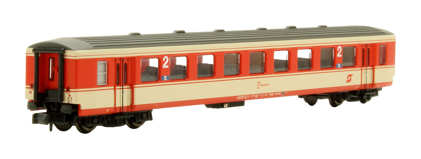 Pre-Owned HN4374 ÖBB 'Jaffa' 2-Unit Set of 2nd Class 'Schlieren' Coaches