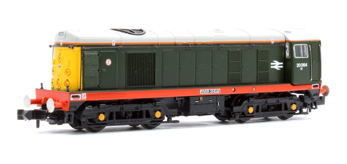 Pre-Owned Class 20/0 Disc Headcode 20064 'River Sheaf' BR Green (Red Solebar) Diesel Locomotive