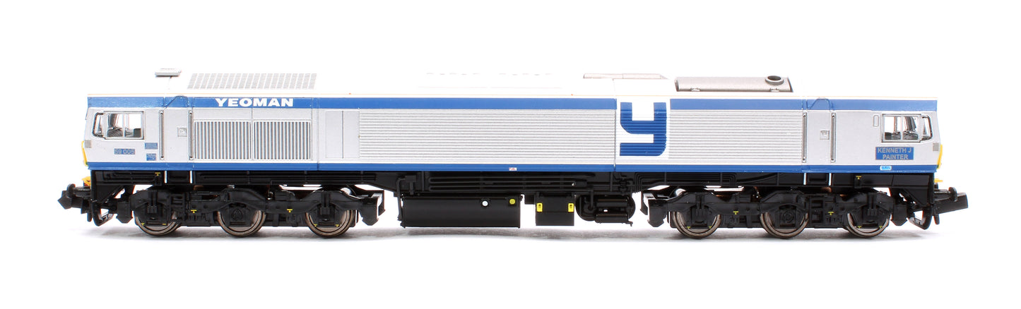 Class 59 #59005 "Kenneth J Painter" Foster Yeoman Silver Livery Diesel Locomotive - DCC Sound