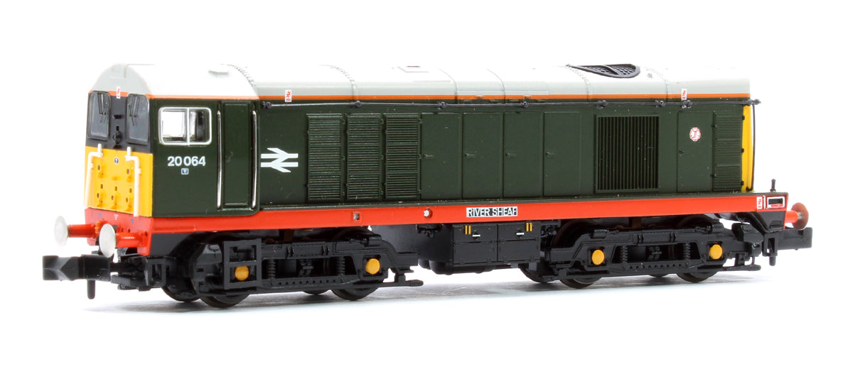 Class 20/0 Disc Headcode 20064 'River Sheaf' BR Green (Red Solebar) Diesel Locomotive