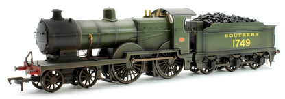 Pre-Owned SECR Maunsell D1 Class Southern SR Maunsell Olive Green 4-4-0 Steam Locomotive No.1749 - Weathered