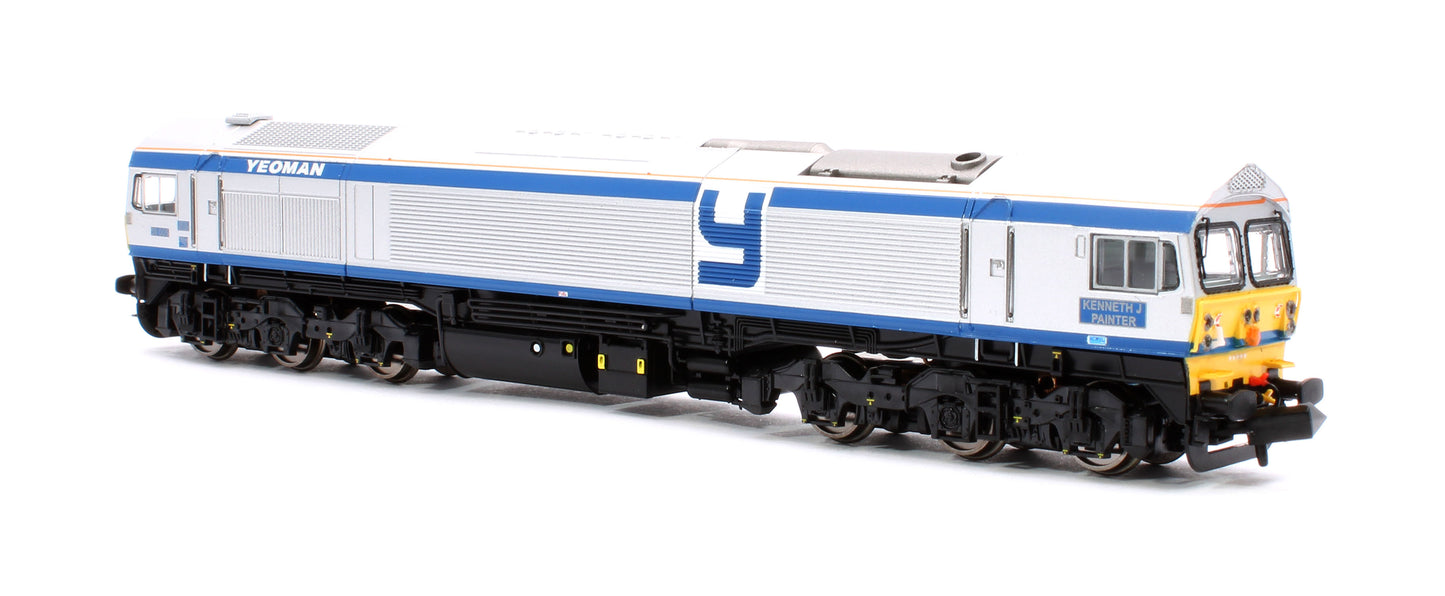 Class 59 #59005 "Kenneth J Painter" Foster Yeoman Silver Livery Diesel Locomotive