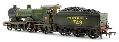 Pre-Owned SECR Maunsell D1 Class Southern SR Maunsell Olive Green 4-4-0 Steam Locomotive No.1749 - Weathered