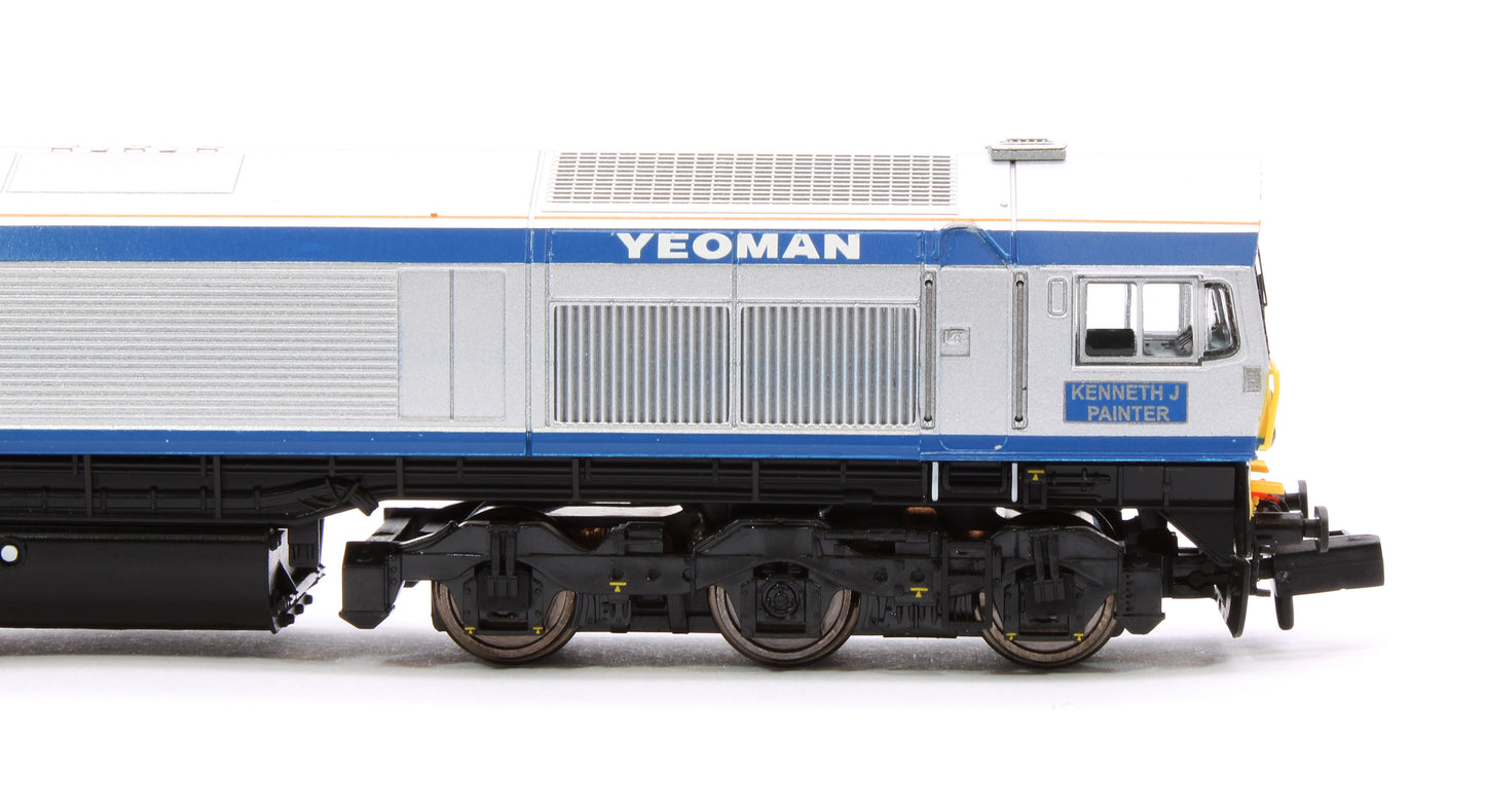 Class 59 #59005 "Kenneth J Painter" Foster Yeoman Silver Livery Diesel Locomotive - DCC Sound