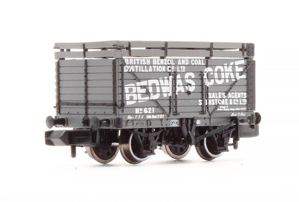 Pre-Owned 377-205 8 Plank wagon With Coke Rails 'Bedwas Coke' No.621