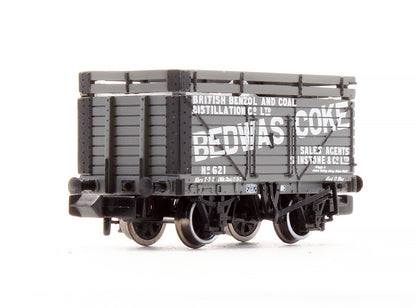 Pre-Owned 377-205 8 Plank wagon With Coke Rails 'Bedwas Coke' No.621