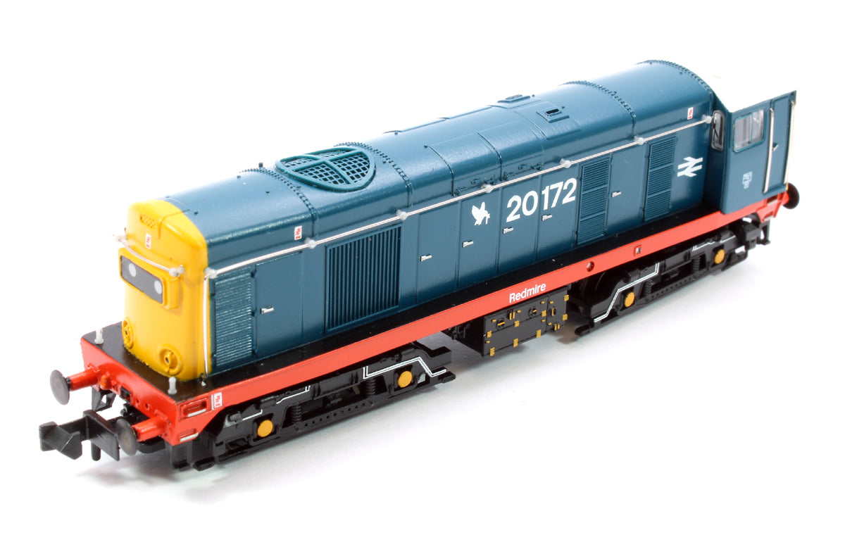 Class 20/0 Headcode Box 20172 'Redmire' BR Blue (Red Solebar) Diesel Locomotive