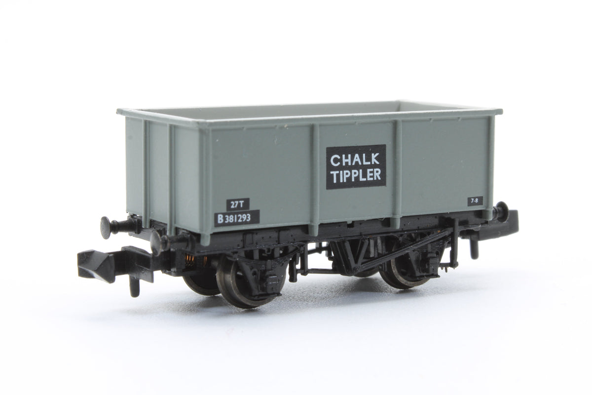 Pre-Owned BR 27T Steel Tippler Wagon BR Grey 'Chalk' No. B381293