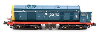 Class 20/0 Headcode Box 20172 'Redmire' BR Blue (Red Solebar) Diesel Locomotive