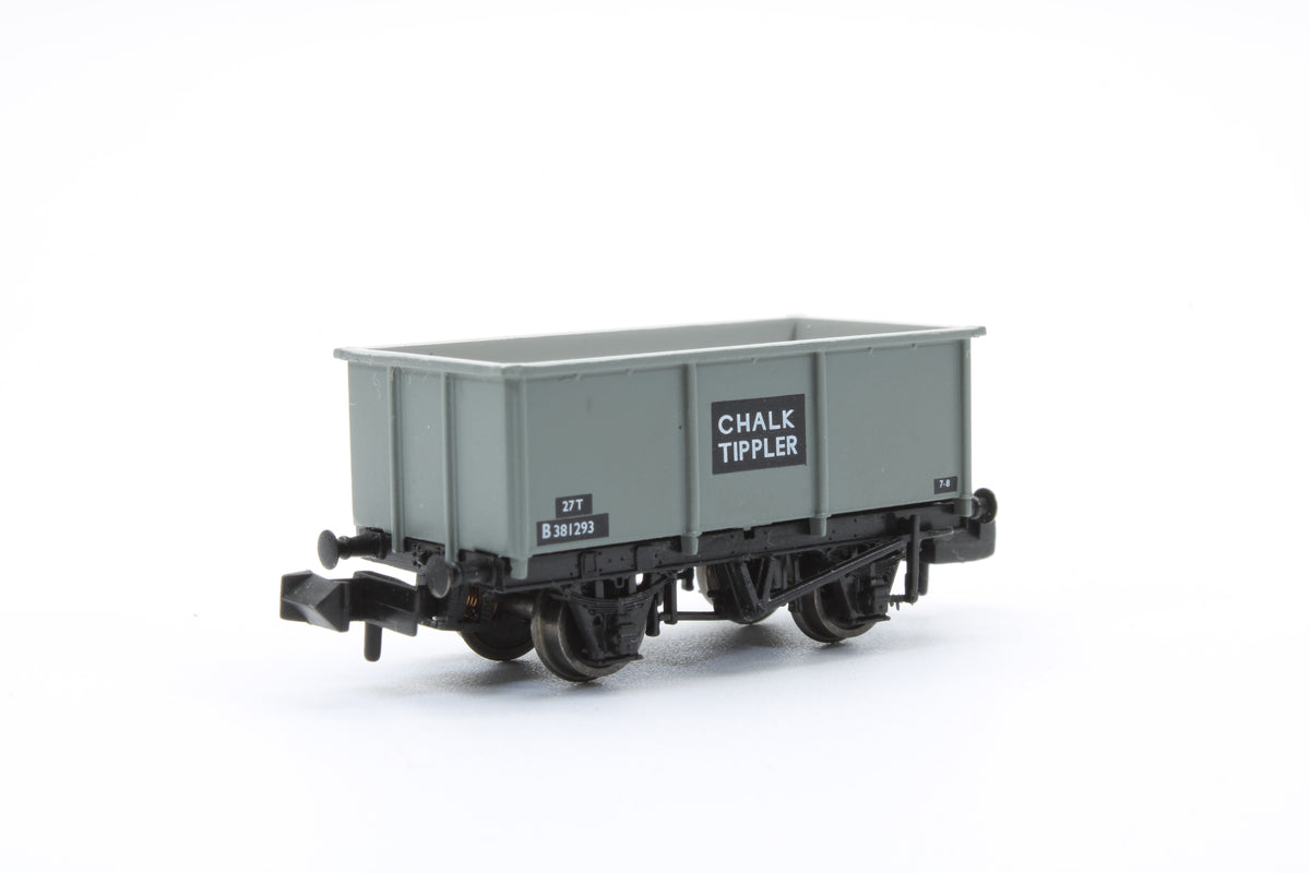 Pre-Owned BR 27T Steel Tippler Wagon BR Grey 'Chalk' No. B381293