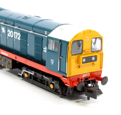 Class 20/0 Headcode Box 20172 'Redmire' BR Blue (Red Solebar) Diesel Locomotive