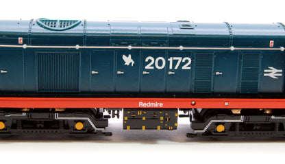 Class 20/0 Headcode Box 20172 'Redmire' BR Blue (Red Solebar) Diesel Locomotive