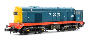 Class 20/0 Headcode Box 20172 'Redmire' BR Blue (Red Solebar) Diesel Locomotive