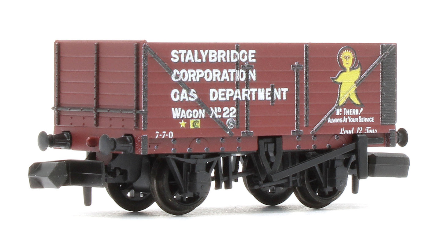 NR7024P R/Stk RTR N 7 plank Open Wagon, Stalybridge Corp Gas Dept