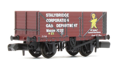 NR7024P R/Stk RTR N 7 plank Open Wagon, Stalybridge Corp Gas Dept