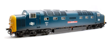 Class 55 Deltic BR Blue 55011 'The Royal Northumberland Fusiliers' Diesel Locomotive - Weathered