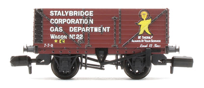 NR7024P R/Stk RTR N 7 plank Open Wagon, Stalybridge Corp Gas Dept
