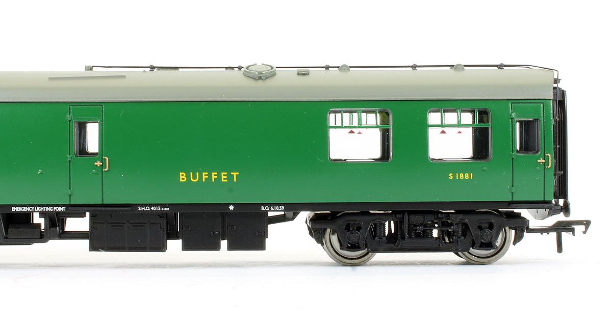 Pre-Owned 39-262 BR MK1 Restaurant Miniature Buffet Car RMB BR (SR) Green 'S1881'