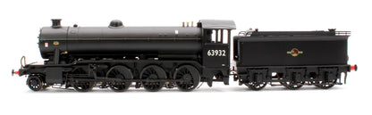 Class O2/4 'Tango' BR late crest black No. 63932 with low running plate, side window cab and GN tender, short chimney