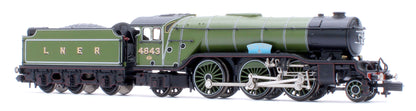 LNER V2 4843 'Kings Own Yorkshire Light Infantry' LNER Lined Green Steam Locomotive - DCC Sound