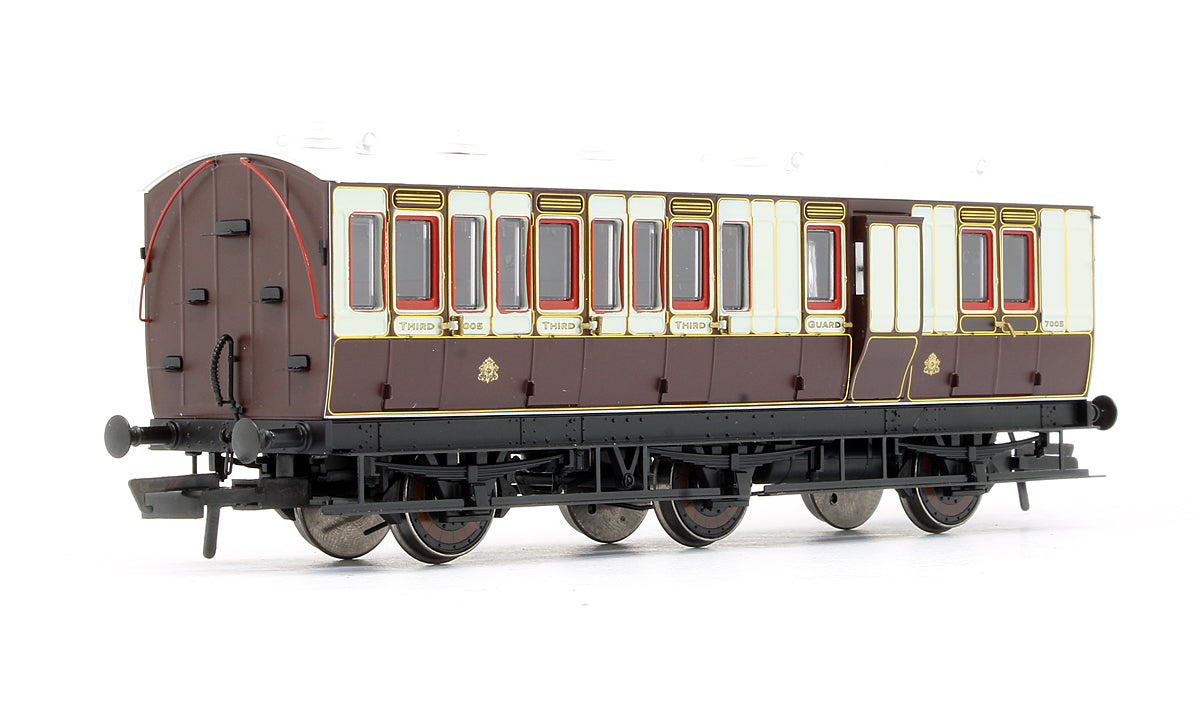 Pre-Owned 6 Wheel Brake 3rd 7005 In LNWR Livery Genesis Coach