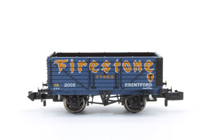 Pre-Owned 7 Plank End Door Wagon 'Firestone Tyres' No.2005