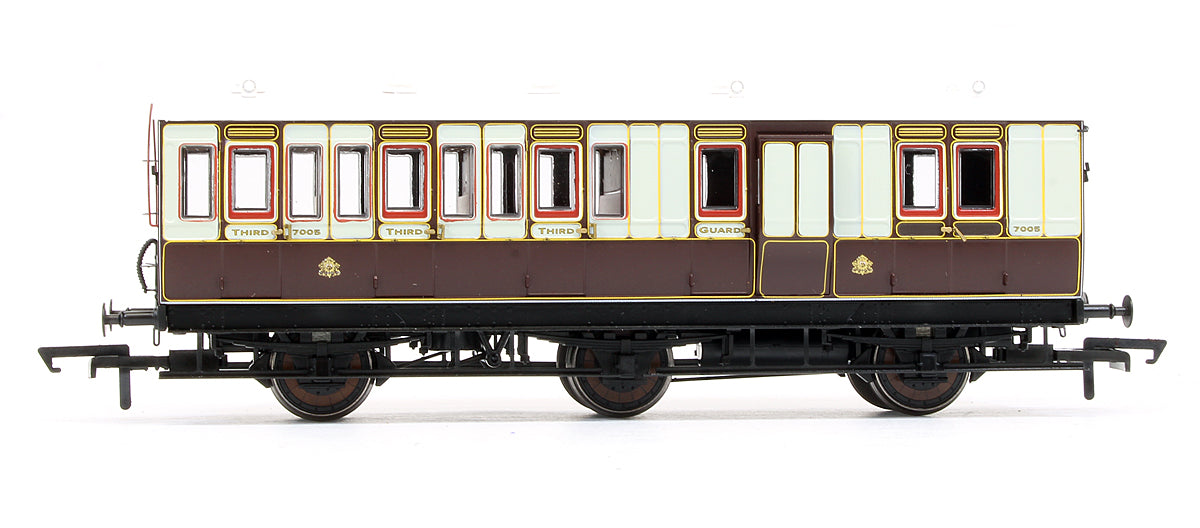 Pre-Owned 6 Wheel Brake 3rd 7005 In LNWR Livery Genesis Coach
