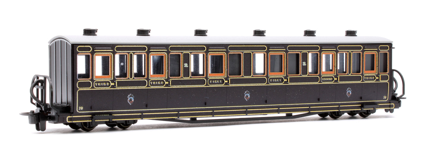 Ffestiniog Railway Long 'Bowsider' Bogie Coach, Victorian, No. 20