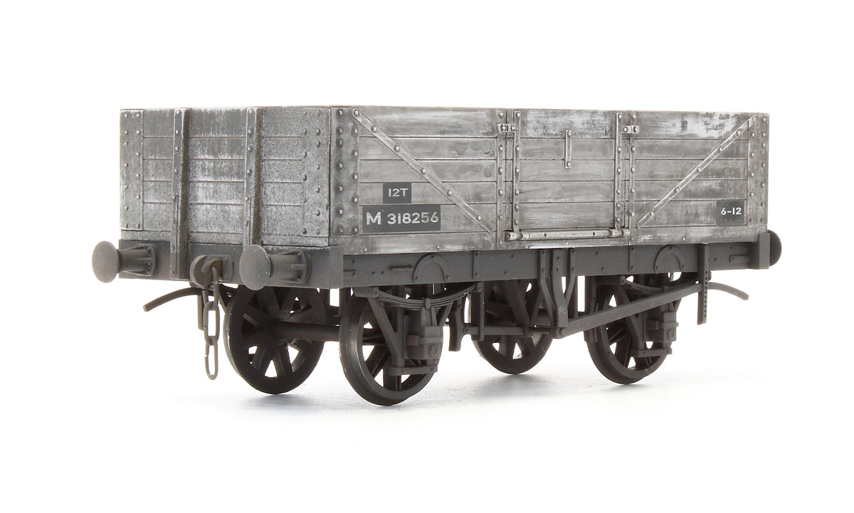 Pre-Owned 5 Plank Open Wagon BR Grey M318256 - Custom Weathered