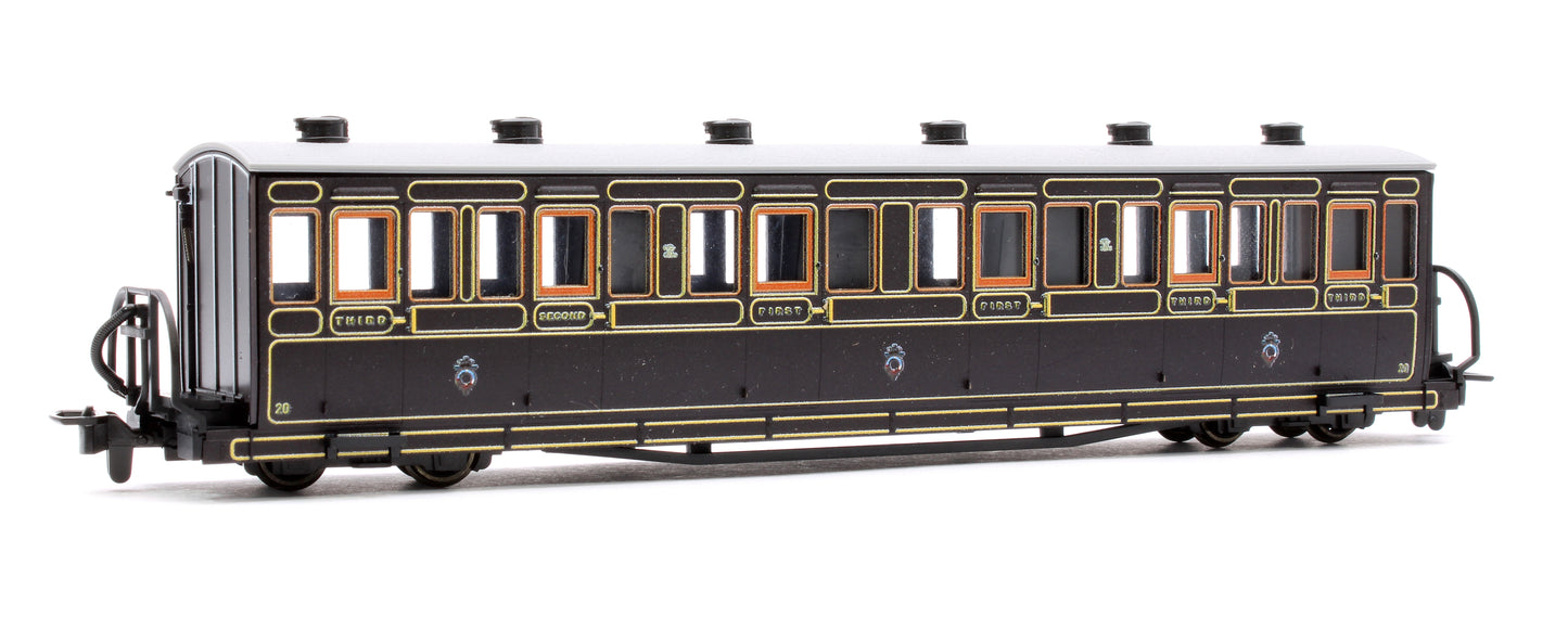 Ffestiniog Railway Long 'Bowsider' Bogie Coach, Victorian, No. 20