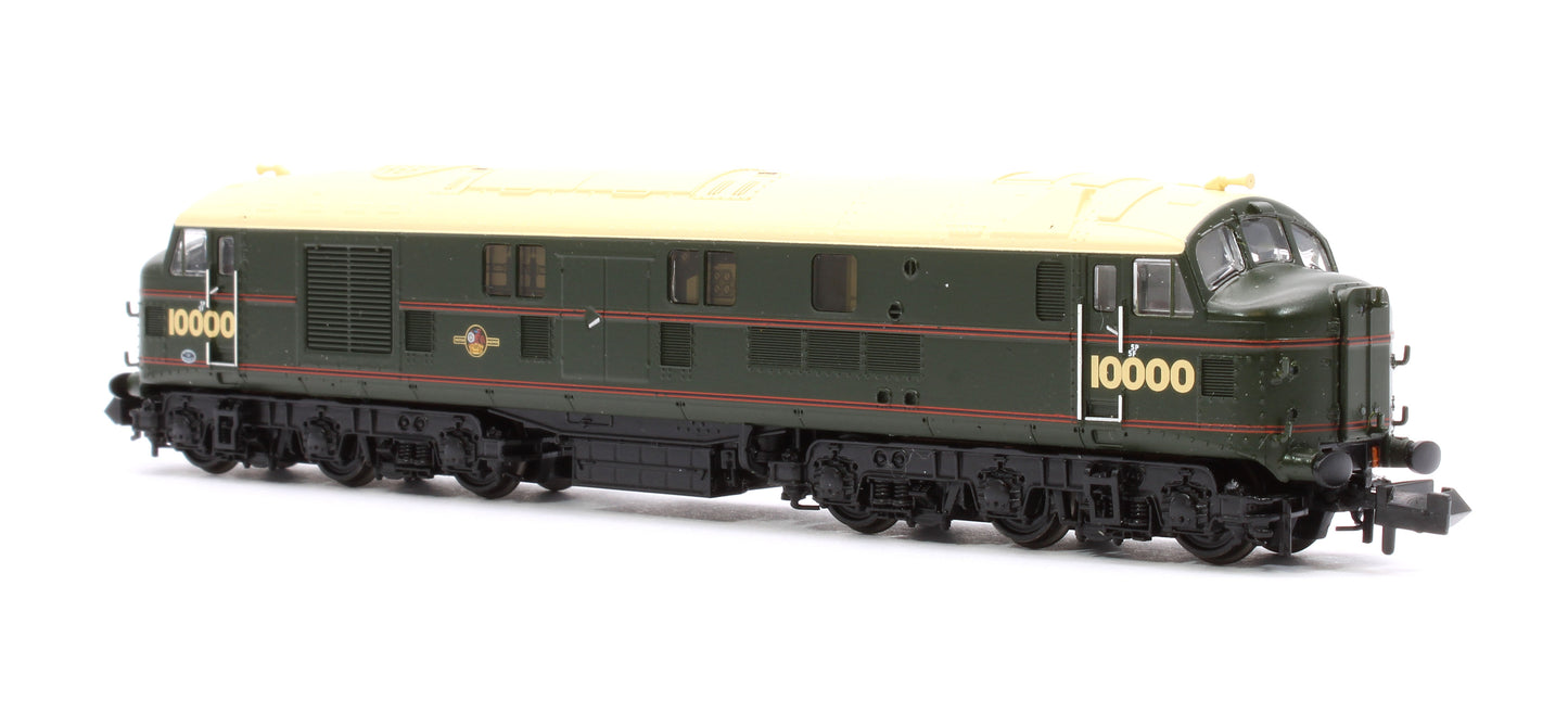 LMS 10000 BR Lined Green (Late Crest) Diesel Locomotive - DCC Sound