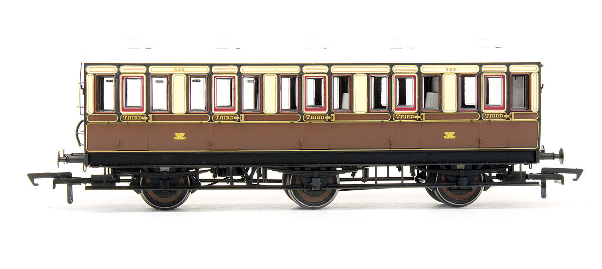 Pre-Owned H4-6T-101A 6 Wheel 3rd '526' In GWR Chocolate & Cream