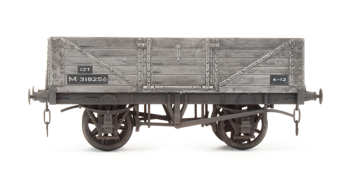 Pre-Owned 5 Plank Open Wagon BR Grey M318256 - Custom Weathered