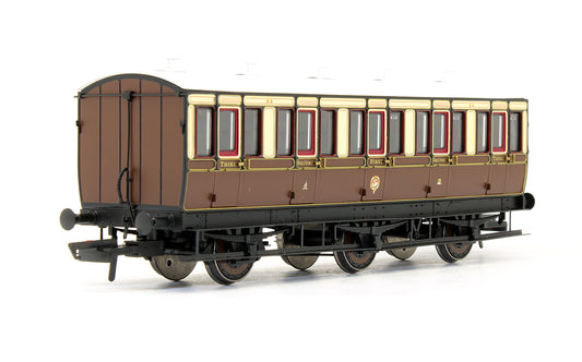 Pre-Owned 6 Wheel Tri-Composite (1st/2nd/3rd) '84' In GWR Chocolate & Cream - With Working Lighting