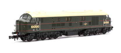 LMS 10000 BR Lined Green (Late Crest) Diesel Locomotive - DCC Sound