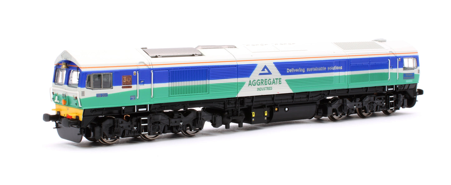 Class 59 59001 Aggregate Industries Yeoman Endeavour Diesel Locomotive - DCC Fitted