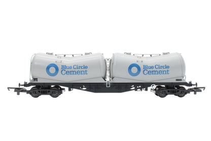 Pre-Owned Blue Circle PDA bogie depressed centre wagon '20203'