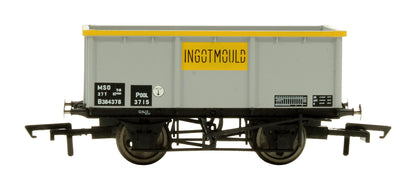 Pre-Owned R6615 BR 27T MSO Steel Tippler BR Grey & Yellow 'INGOTMOULD' No.B384378