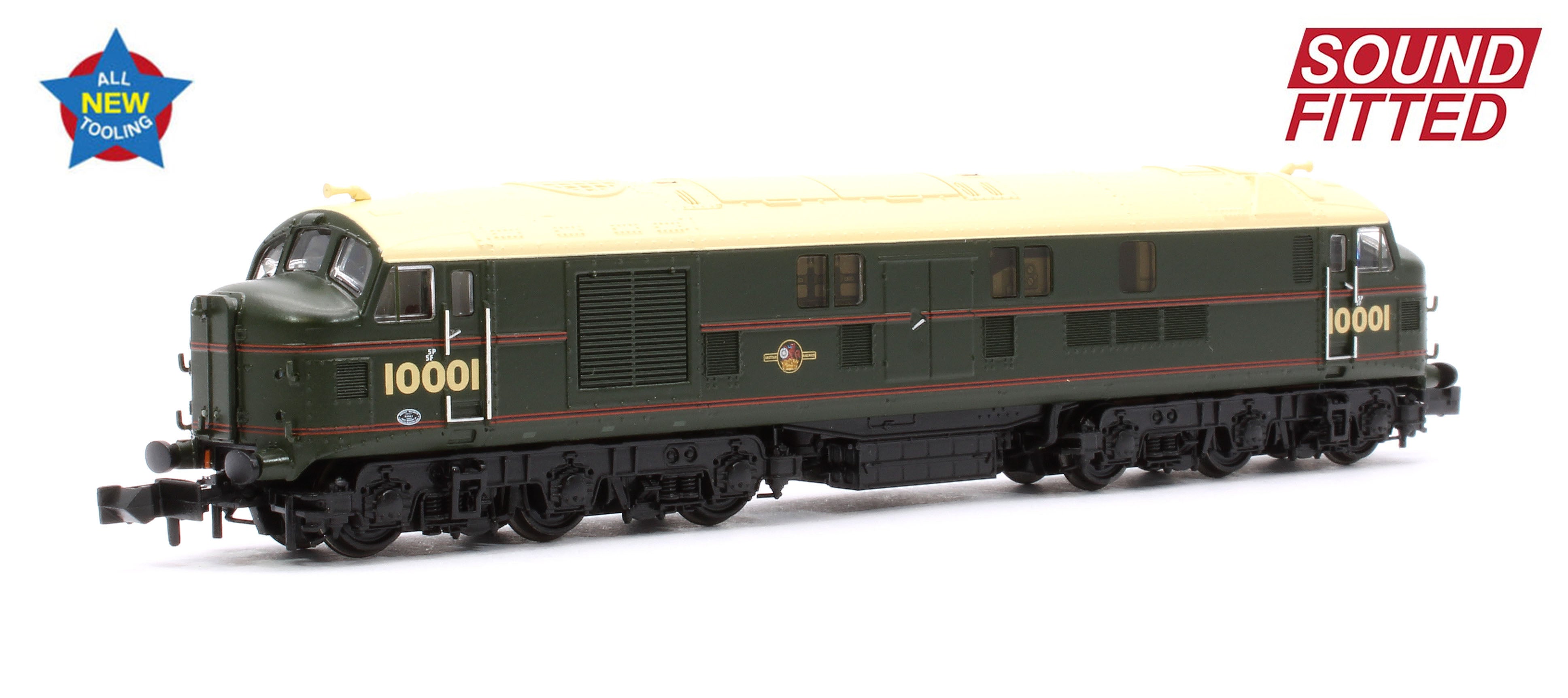 Graham Farish LMS 10001 BR Lined Green (Late Crest) Diesel Locomotive ...