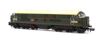 LMS 10001 BR Lined Green (Late Crest) Diesel Locomotive - DCC Sound