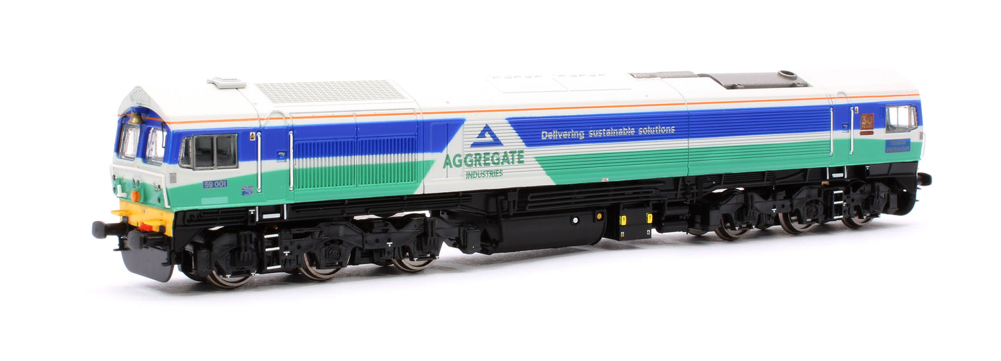 Class 59 59001 Aggregate Industries Yeoman Endeavour Diesel Locomotive - DCC Sound